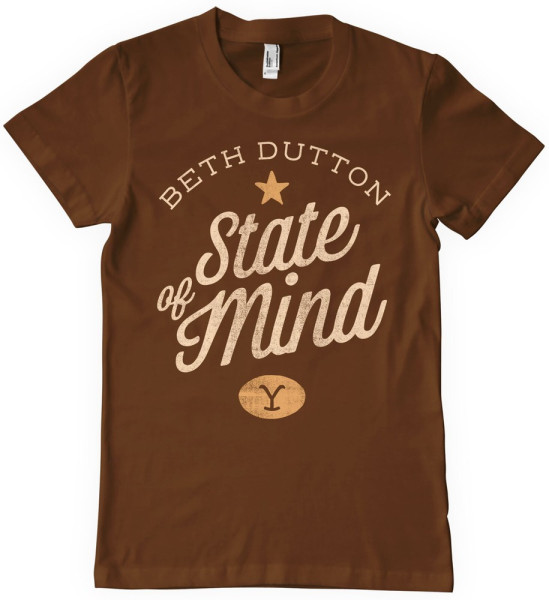 Yellowstone Beth Dutton State Of Mind T-Shirt Brown