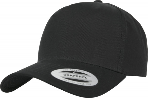 Flexfit Cap 5-Panel Curved Classic Snapback Black