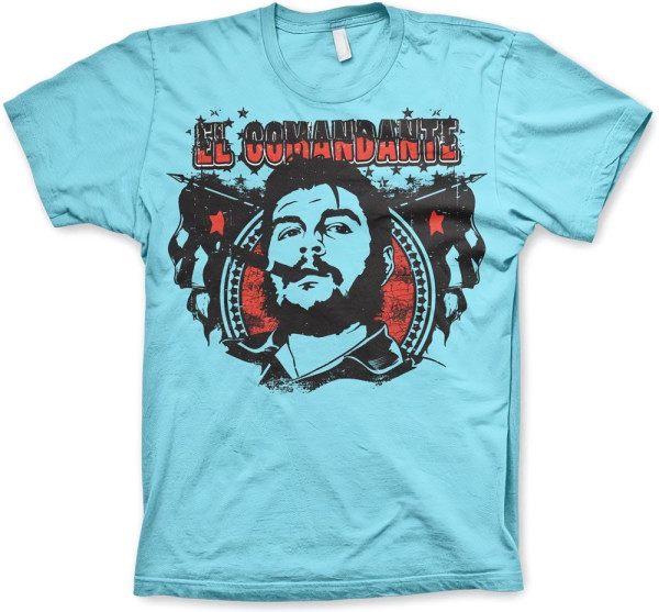 Hybris Che Cigar El Comandante T-Shirt Skyblue