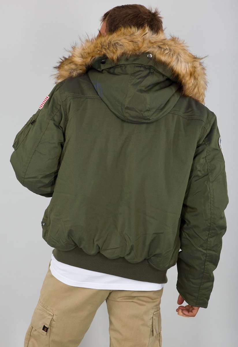 Alpha industries polar jacket dark green best sale