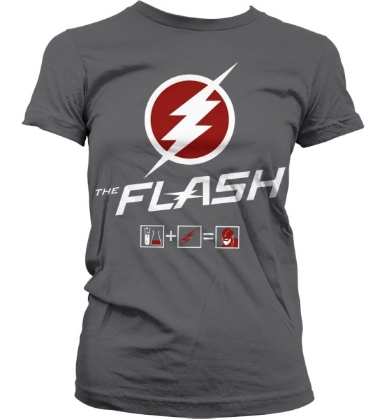 The Flash Riddle Girly T-Shirt Damen Dark-Grey