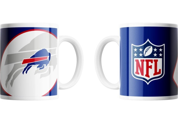 Buffalo Bills Classic Mug Shadow Logo & Shield American Football NFL Blau-330 ml