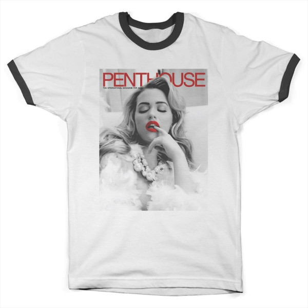 Penthouse T-Shirt October 2016 Cover Ringer Tee DTR-51-PH004-DTF875
