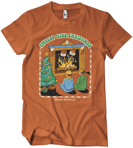 Steven Rhodes Smells Like Christmas T-Shirt Burnt/Orange