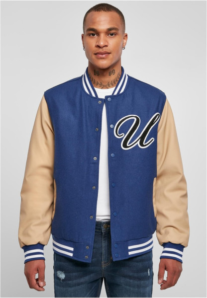 Urban Classics Jacke Big U College Jacket Spaceblue