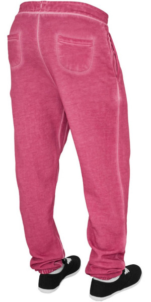 Urban Classics Damen Sweatpants Ladies Spray Dye Sweatpant Fuchsia