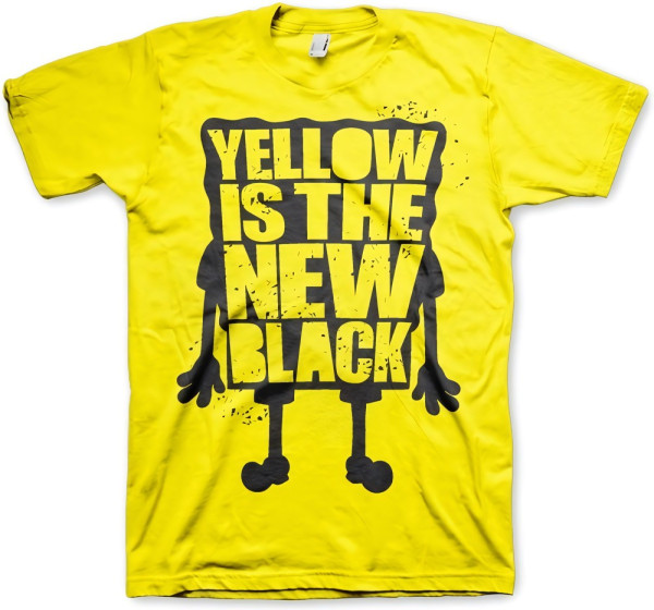 SpongeBob SquarePants Yellow Is The New Black T-Shirt Yellow