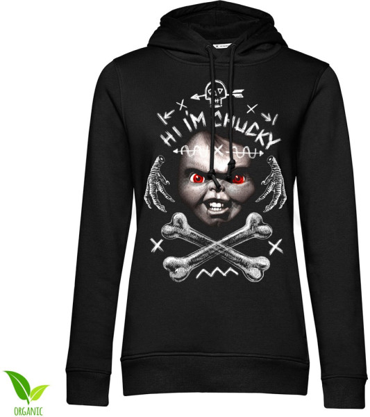 Chucky Hi I'm Chucky Girls Hoodie Damen Black