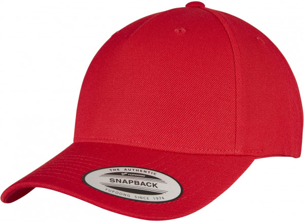 Flexfit Cap YP CLASSICS 5-PANEL PREMIUM CURVED VISOR SNAPBACK CAP Red