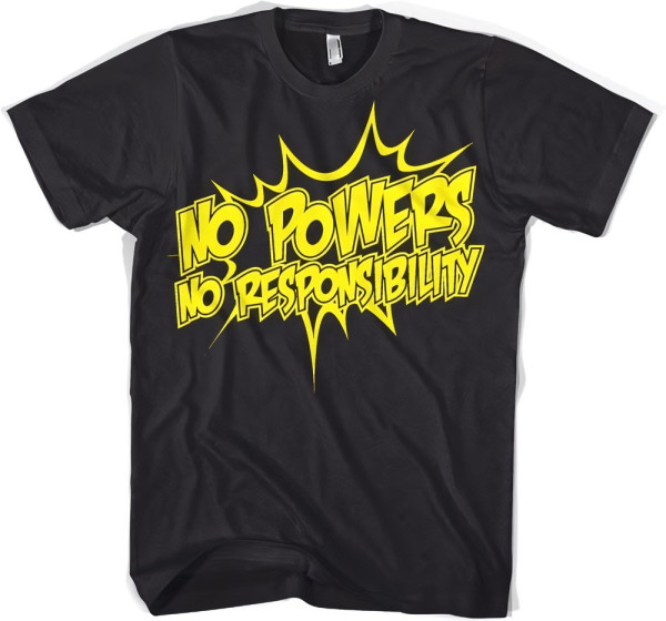 Hybris No Powers No Responsibility T-Shirt Black