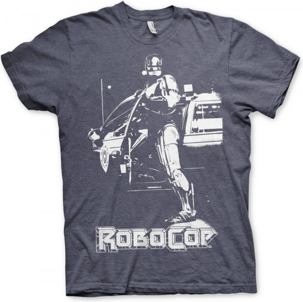 Robocop Poster T-Shirt Navy-Heather