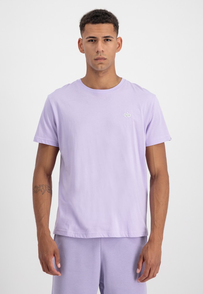 Alpha Industries Unisex EMB Pale T-Shirt Men Lifestyle Tops / Violet | | T-Shirts 