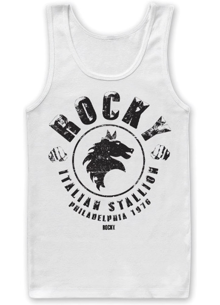 Rocky Italian Stallion Tank Top White