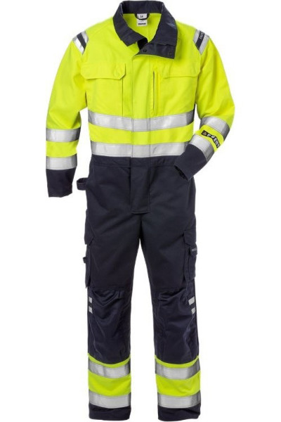 Fristads Flamestat High Vis Overall Kl. 3 8175 ATHS Warnschutz-Gelb/Marine