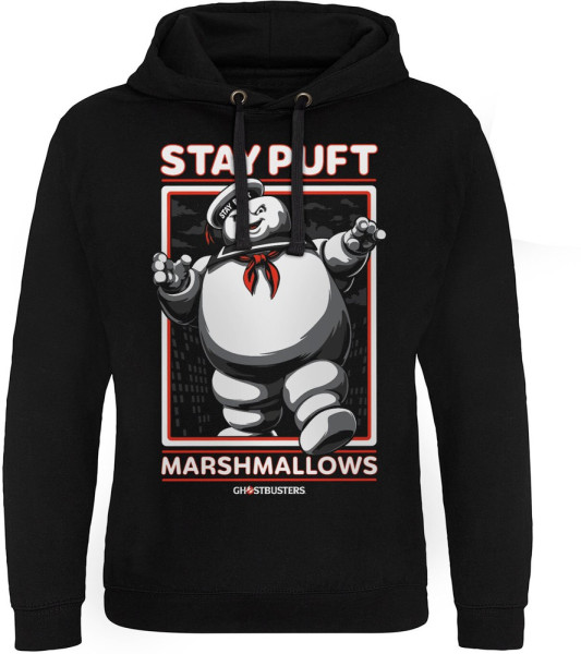 Ghostbusters Stay Puft Marshmallows Epic Hoodie Black