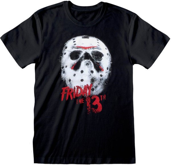 Friday The 13th - White Mask T-Shirt Black