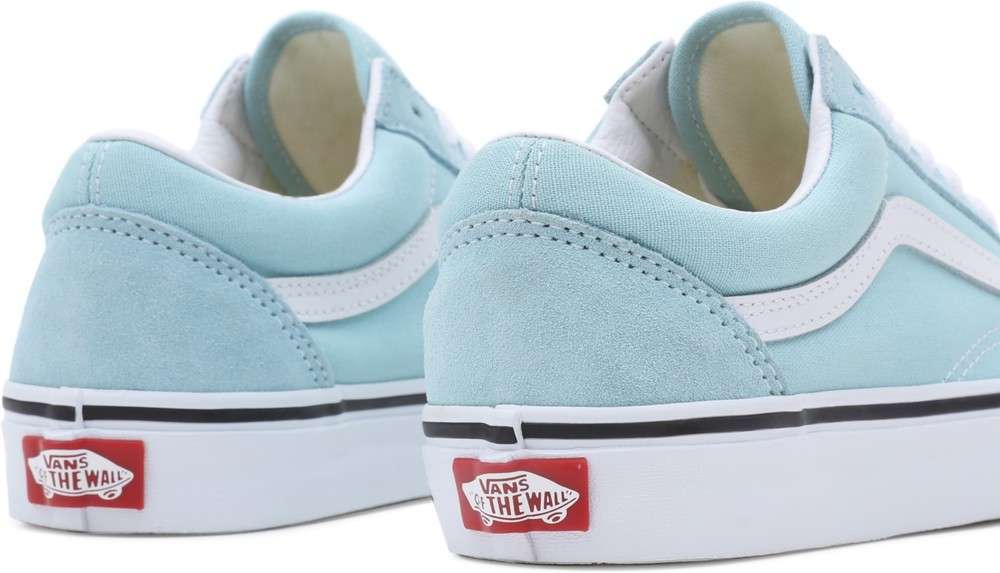 Blue and teal vans on sale