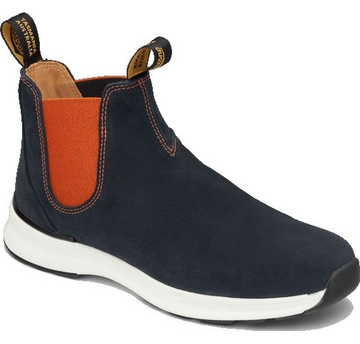 Blundstone Stiefel Boots 2147 Navy Leather with Burnt Orange