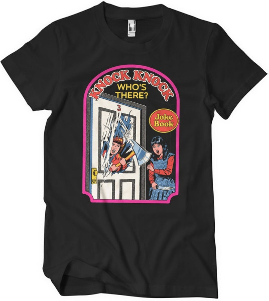 Steven Rhodes Knock Knock Who'S There T-Shirt Black