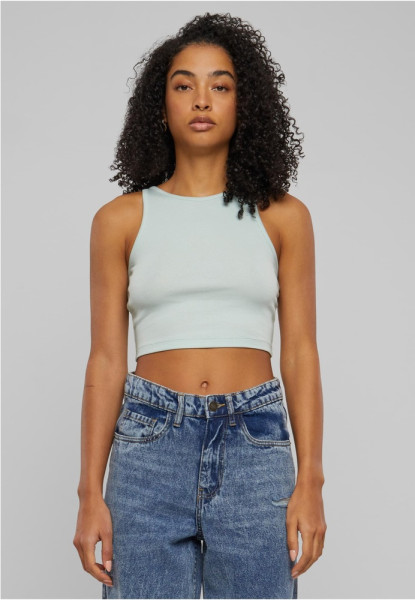 Urban Classics Damen Ladies Organic Cropped Rib Top TB6185