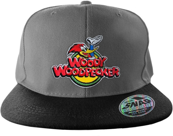 Woody Woodpecker Classic Logo Standard Snapback Cap Grey/Black