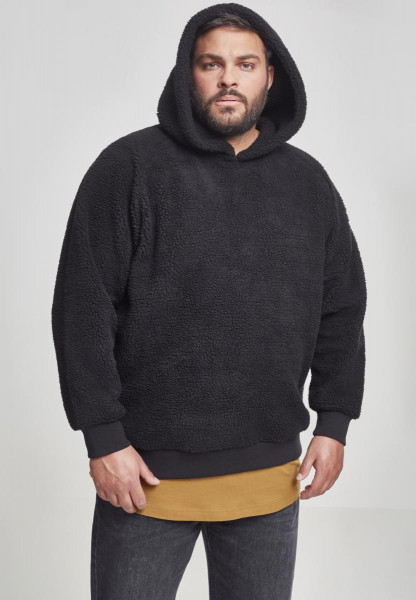 Urban Classics Hoodie Sherpa Hoody Black