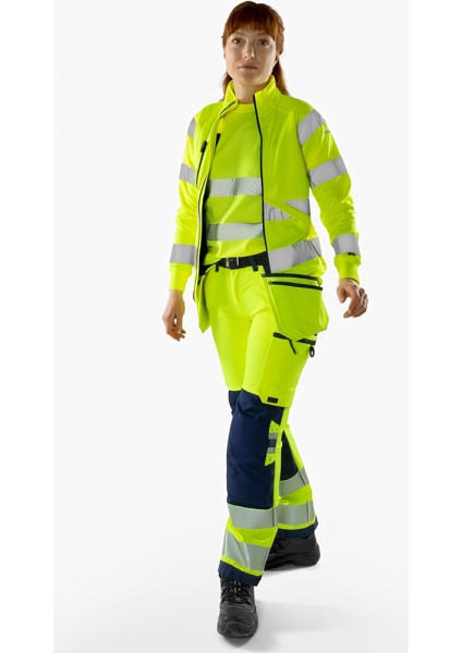 Fristads High Vis Green Handwerker Stretchhose Damen Kl. 2 2664 GSTP Warnschutz-Orange/Marine