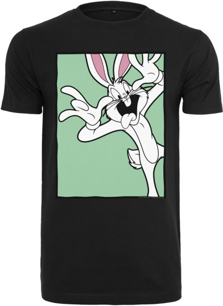 Merchcode T-Shirt Looney Tunes Bugs Bunny Funny Face Tee Black