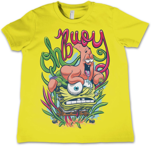 Spongebob Oh Boy Kids T-Shirt Kinder Yellow