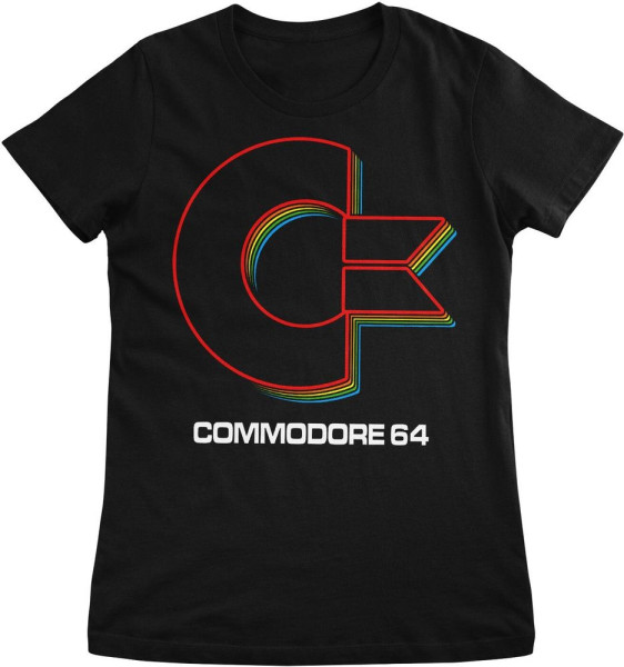 COMMODORE/C64 T-Shirt Commodore Spectrum Logo Girly Tee LN-5-COM001-H68-8