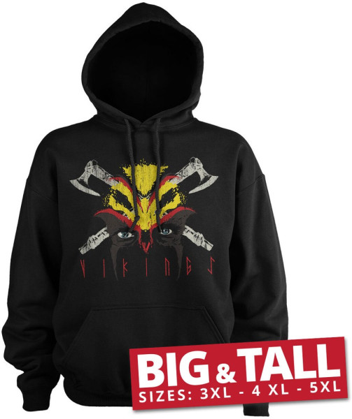 Vikings Eyes Big & Tall Hoodie Black