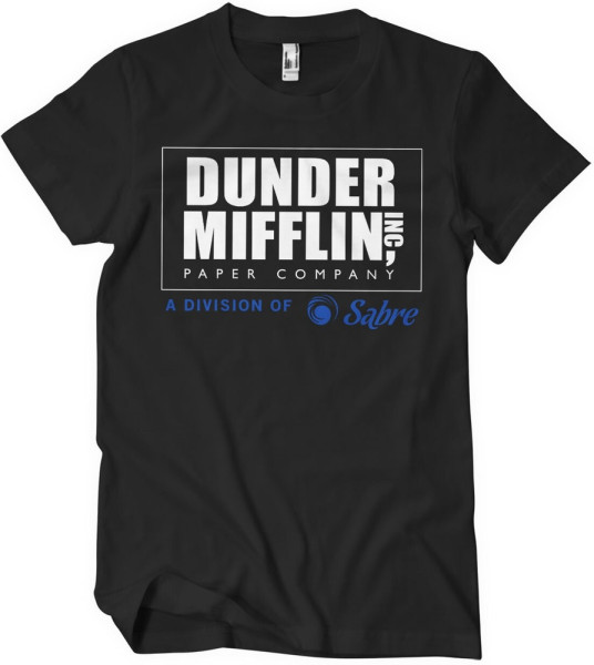 The Office Dunder Mifflin Division of Sabre T-Shirt Black