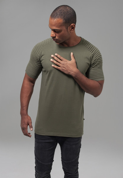 Urban Classics T-Shirt Pleat Raglan Tee Olive