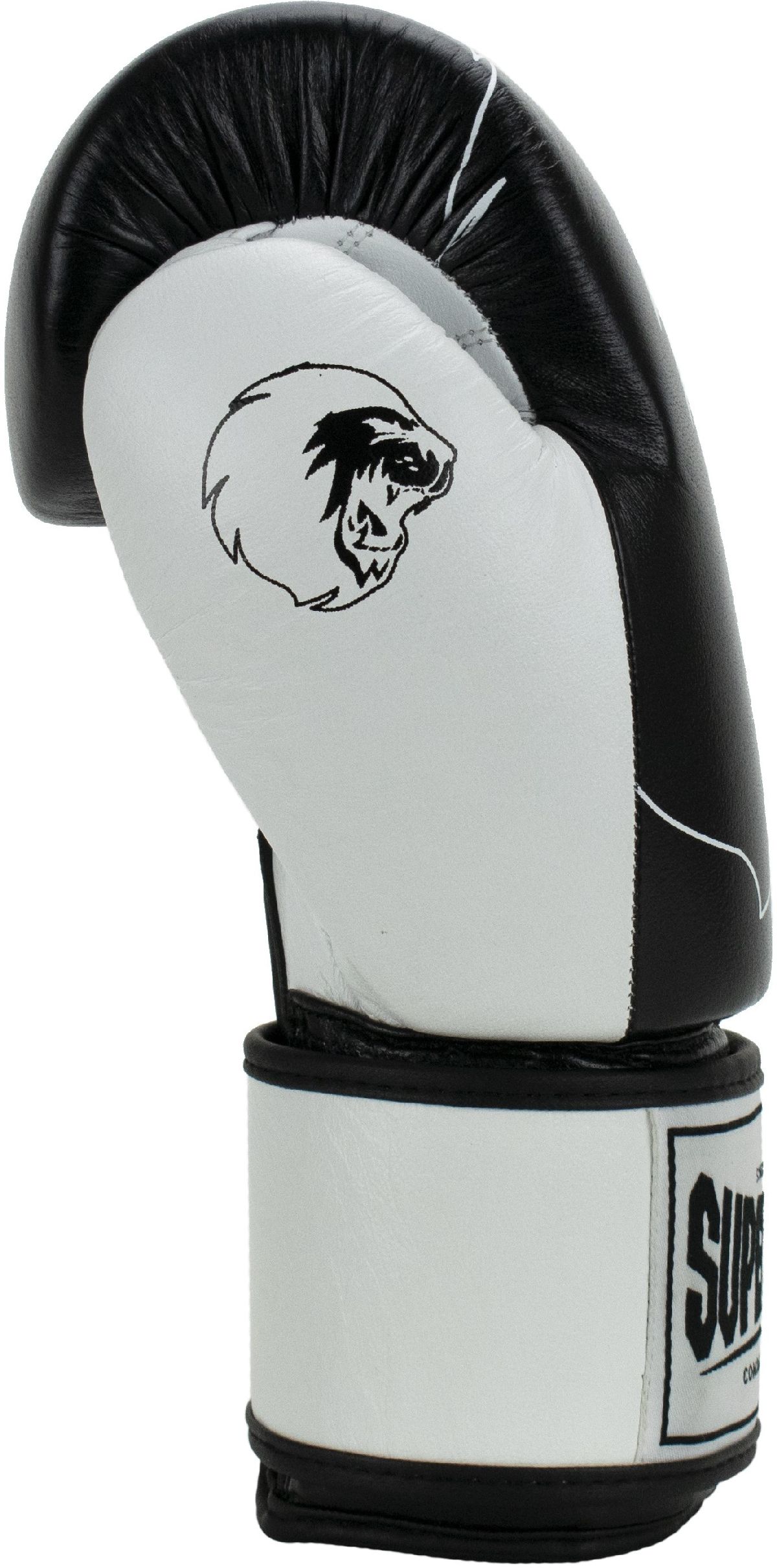 Super Pro Combat Gear | Boxen Undisputed Sport Schwarz/Weiß Fanartikel Boxsackhandschuhe Leder | 