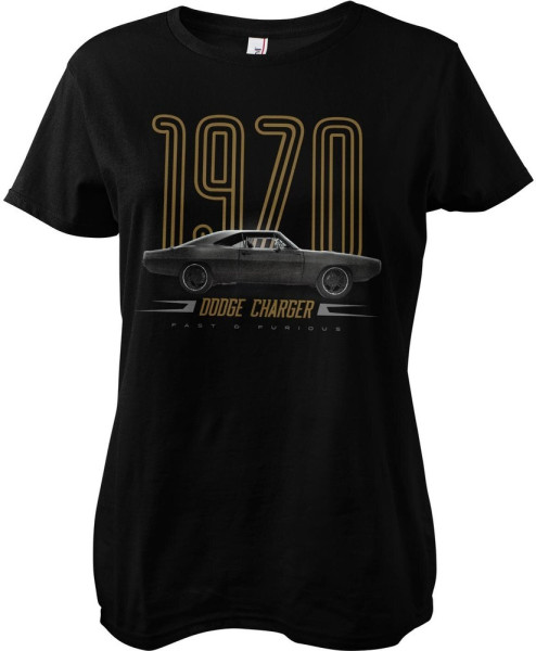 The Fast and the Furious 1970 US Car Charger Girly Tee Damen T-Shirt Black