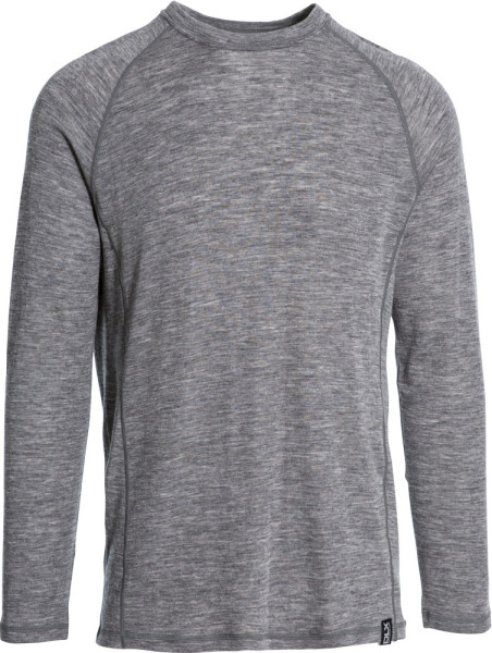 DLX Funktionsunterwäsche Wexler - Male Dlx Merino Base Layer Top Dark Grey Marl