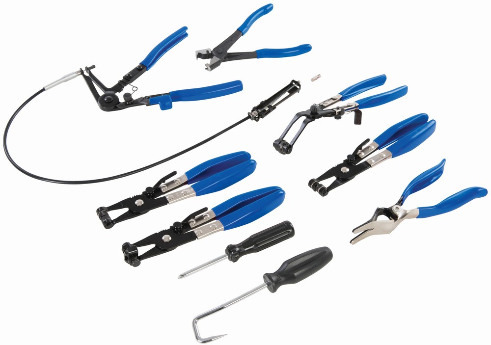 Silverline Kfz Werkzeug Schlauchschellen- und -klemmenzangen, 9-tlg. Satz  18–54 mm, Alle Produkte
