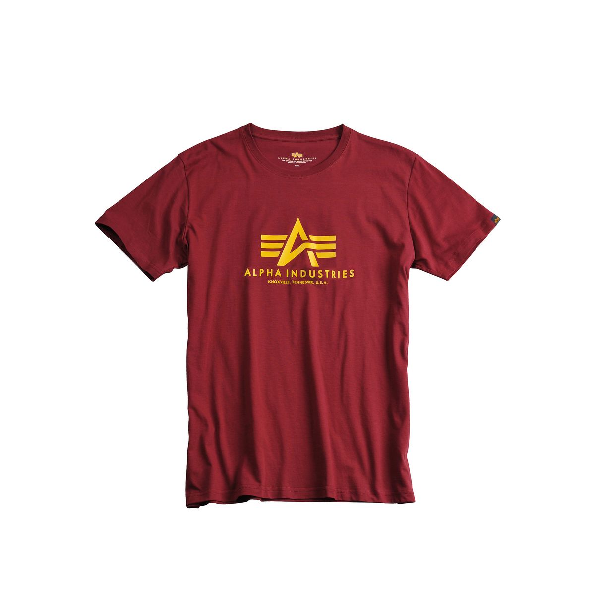 Alpha Industries Basic T-Shirt Burgundy | Lifestyle Tops T-Shirts | | / Men