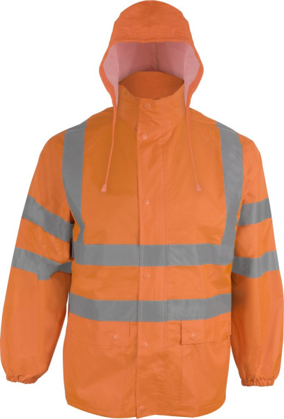 Terratrend Job Warnschutz Regenjacke Orange