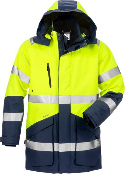 Fristads Warnschutz-Jacke High Vis GORE-TEX 3-in-1 Winterparka Kl.3 4989 GXB Warnschutz-Gelb/Marine