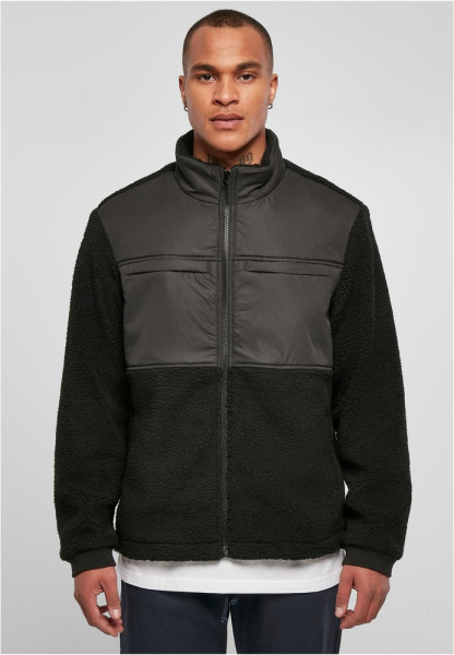 Urban Classics Jacke Patched Sherpa Jacket Black