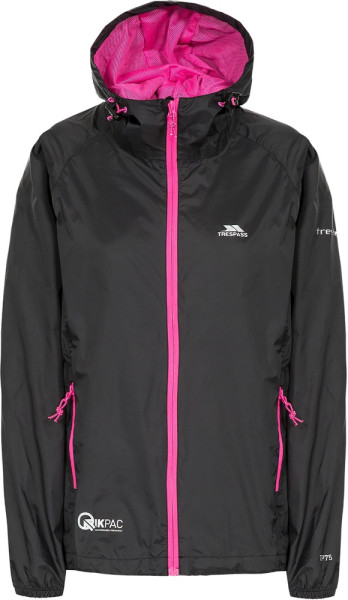 Trespass Damen Regenjacke Qikpac Female Jacket Tp75 Black