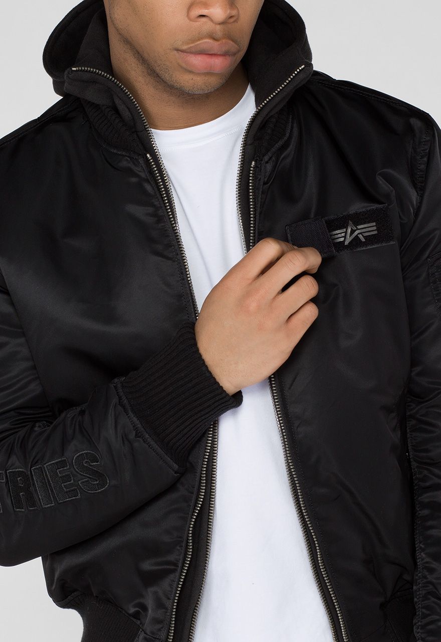 Alpha Industries bomber jacket MA-1 D-Tec SE men's black color 133104.95