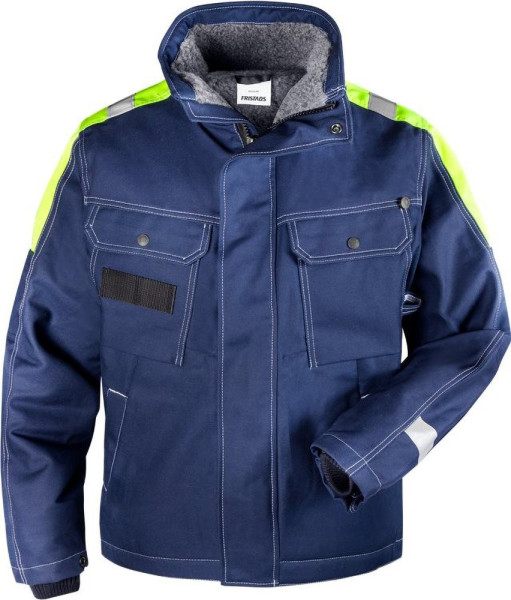 Fristads Baumwoll-Winterjacke 447 FASI Blau