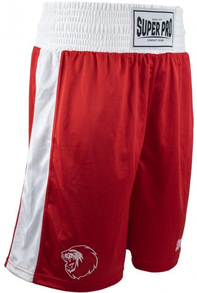 Super Pro Combat Gear Club Boxing Short Rot/Weiß