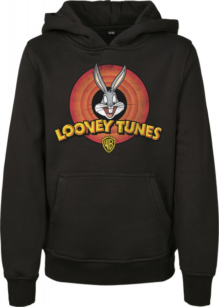 Mister Tee Sweatshirt Kids Looney Tunes Bugs Bunny Logo Hoody Black