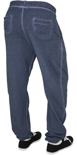 Urban Classics Damen Sweatpants Ladies Spray Dye Sweatpant Denimblue