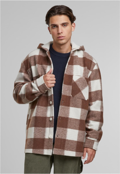 Urban Classics Jacke Big Check Jacket With Hood TB7047