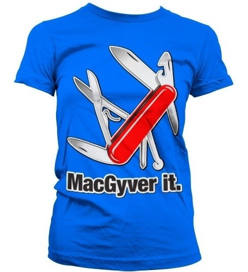 MacGyver It Girly Tee Damen T-Shirt Blue