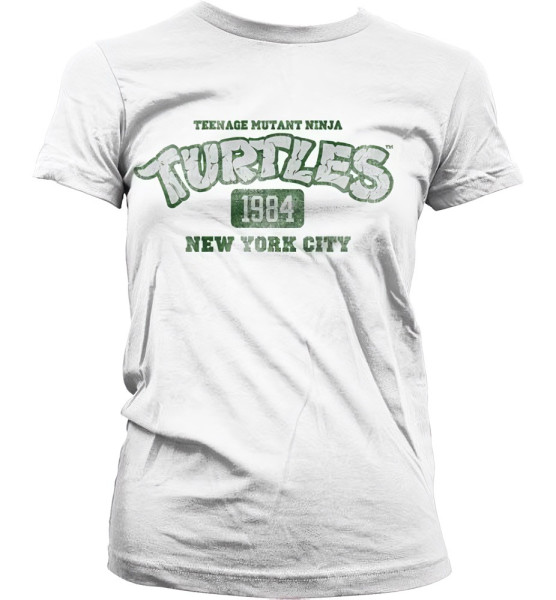 Teenage Mutant Ninja Turtles Turtles NY 1984 Girly T-Shirt Damen White